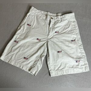 Vineyard Vines Men’s Khaki Flag Whale FOJ Club Shorts size 30